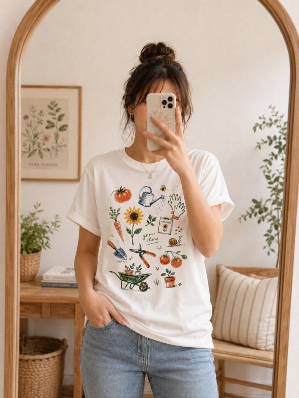 Gardening T-Shirt | Vegetable Garden Unisex Tee | Cottagecore Plant Lover Shirt